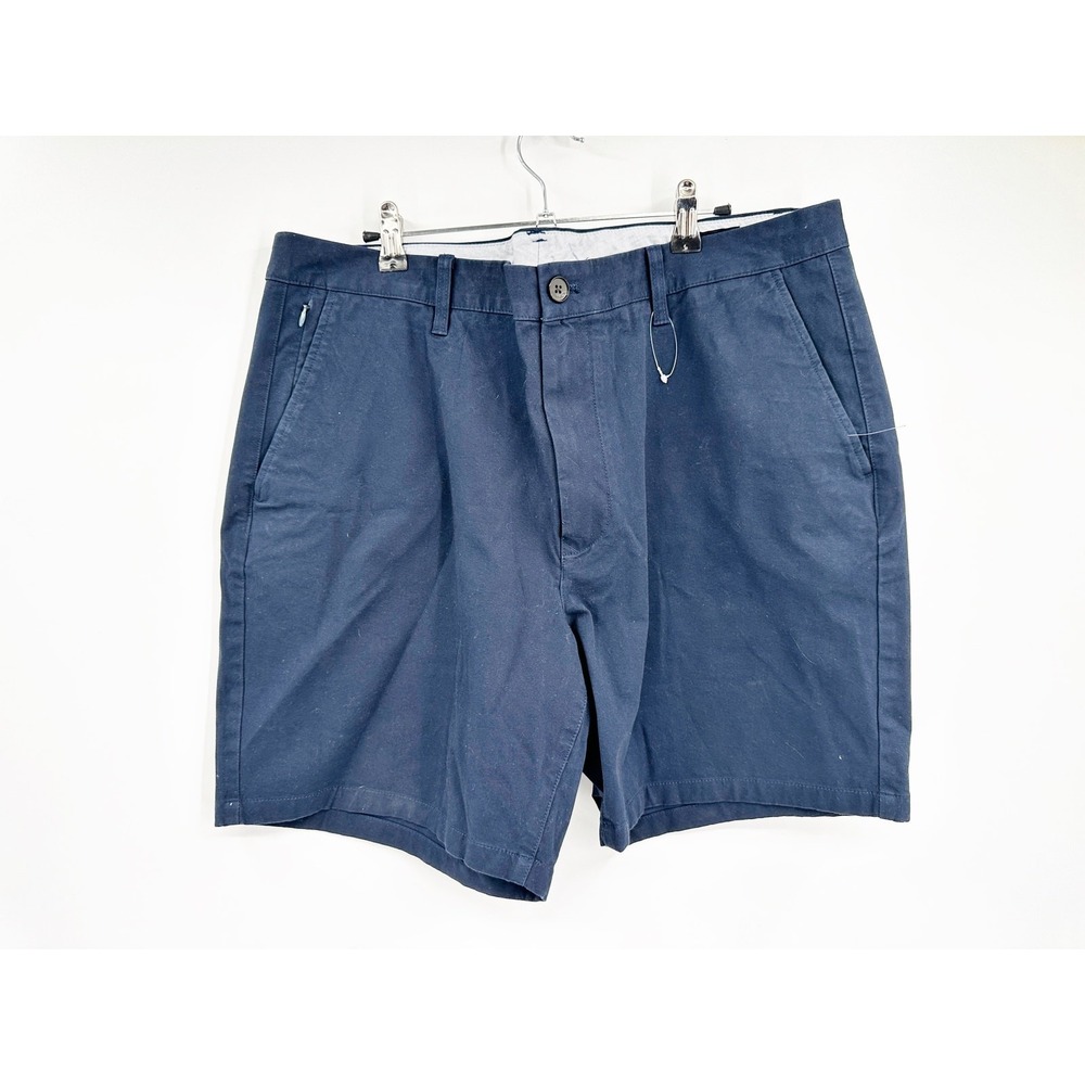 Bonobos Chino Shorts 38 Navy Blue 7"‎ Flat Front Summer Preppy